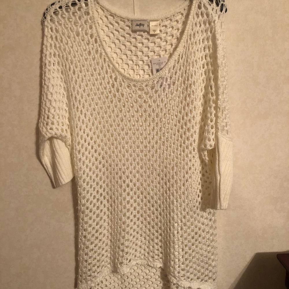 White open weave tunic top from Buckle
